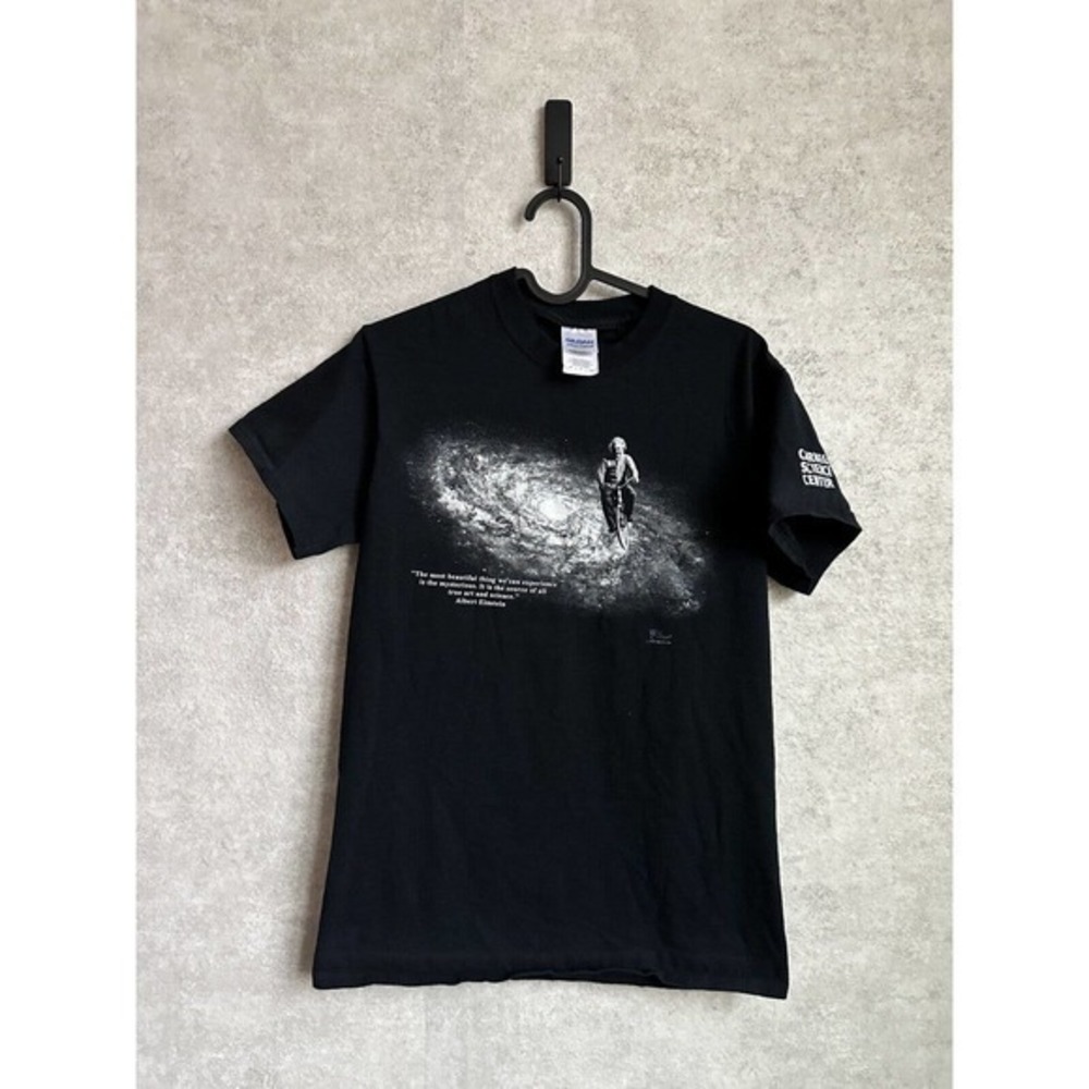 2010’s Albert Einstein‎ Riding Bike Carnegie Science Center Black T-Shirt